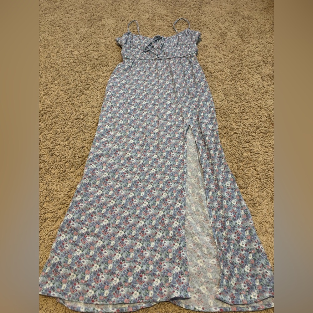 Aeropostale Light Blue Floral Dress